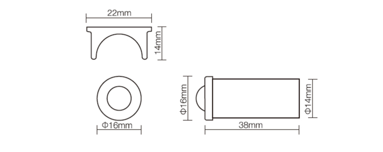 12V&24V Surfaced PIR Motion Sensor Switch For Wardrobe01 (7)