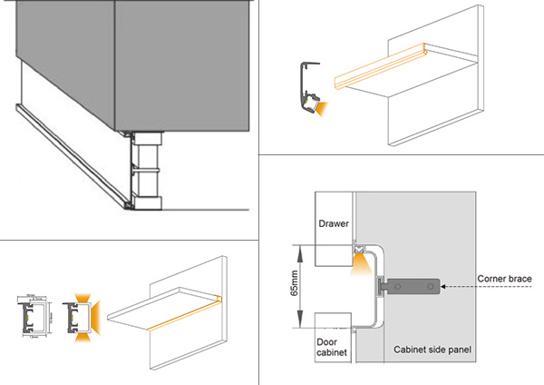 12V Low power cabinet strip light