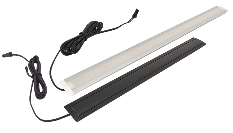 Aluminum all black strip light