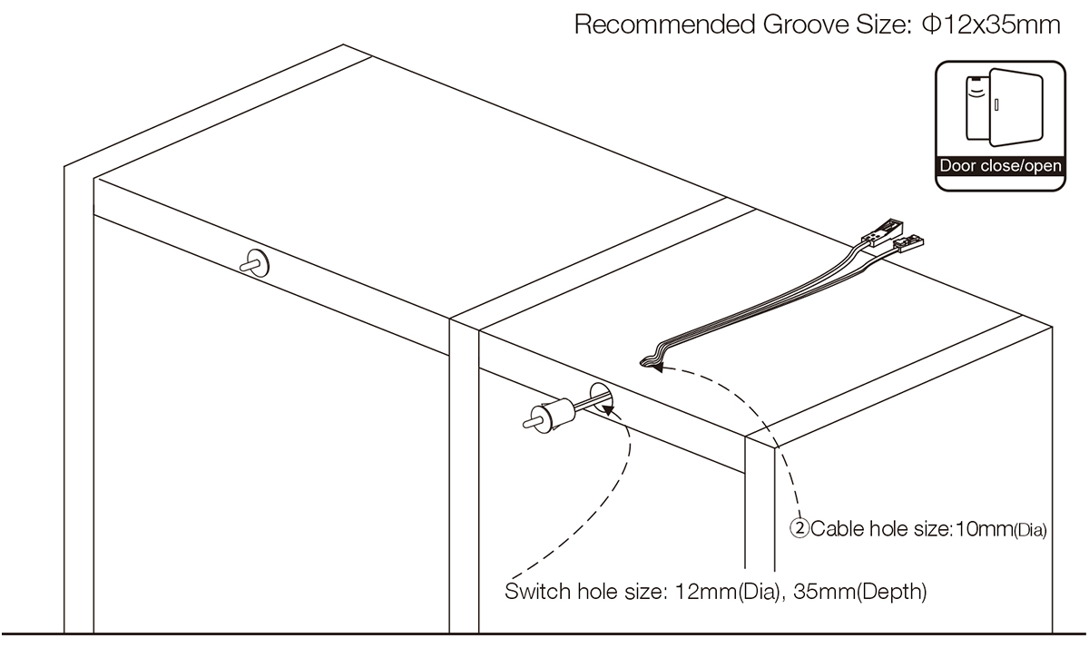 Automatic Square Mechanical Door Open Close Light Switch01 (8)