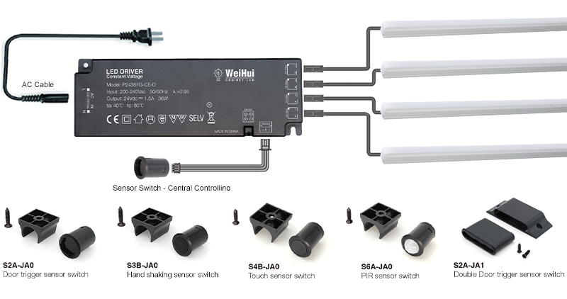 cabinet shelf lighting