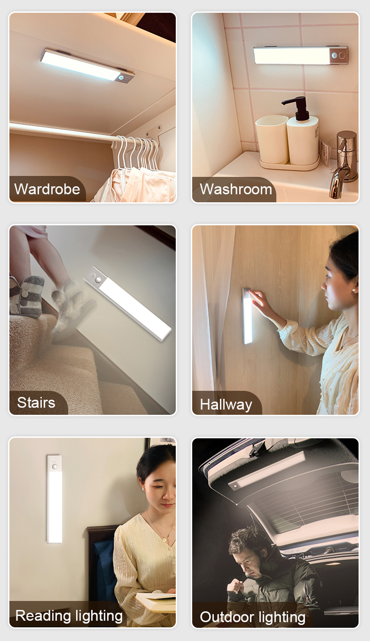 H02C-Battery Powered Led Cabinet Light-application