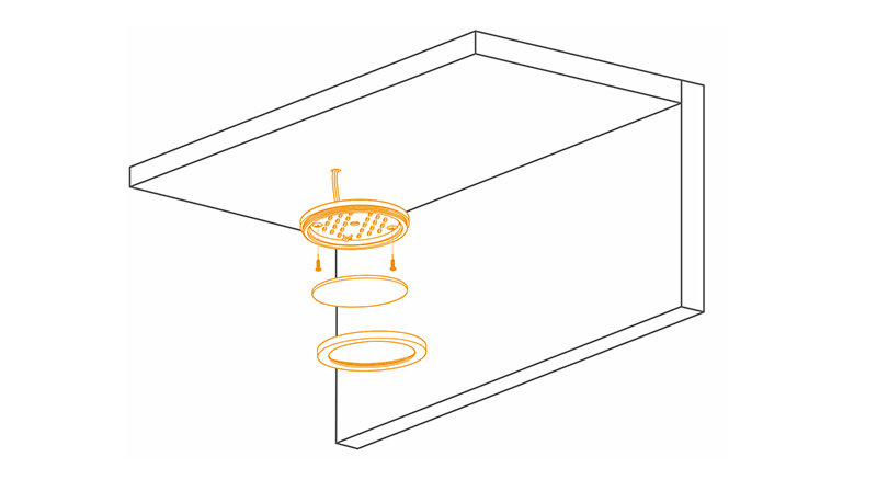 Surfaced Round LED Puck light