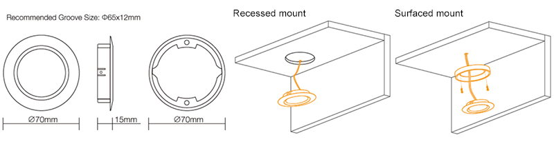 led cabinet puck lights