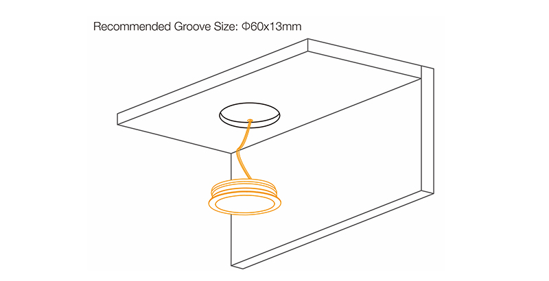 Recessed Round LED puck light