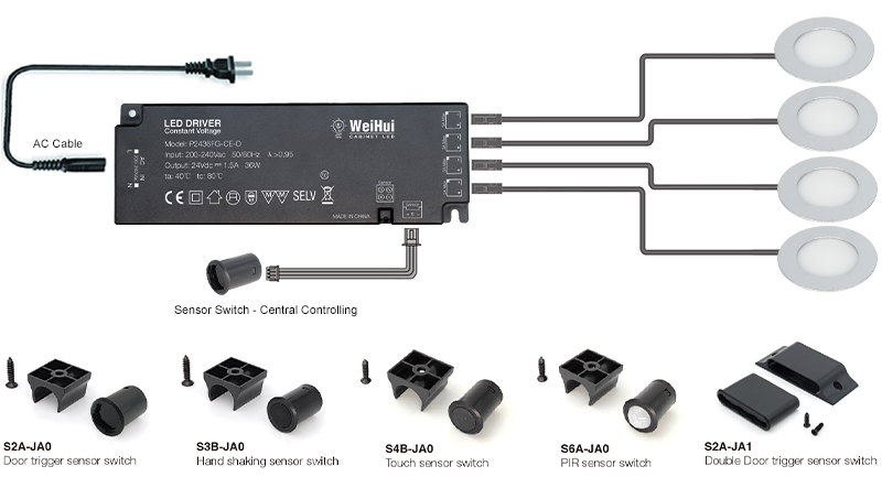Cabinet wooden Led Puck Light