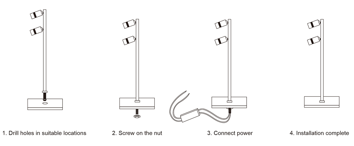 led jewelry showcase lights