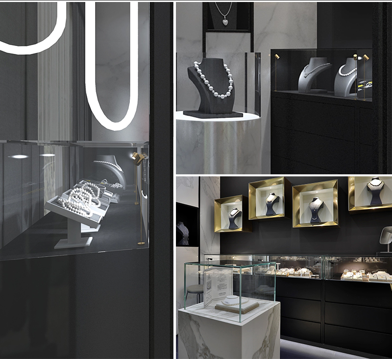 jewelry showcase led lighting
