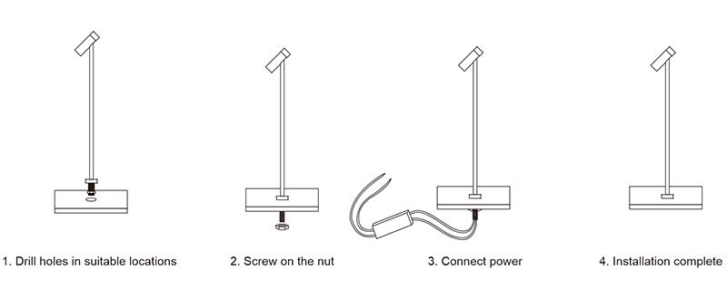Stand Artwork display LED light