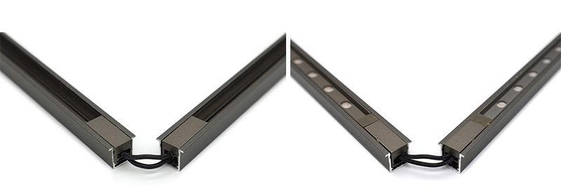 led light corner connectors