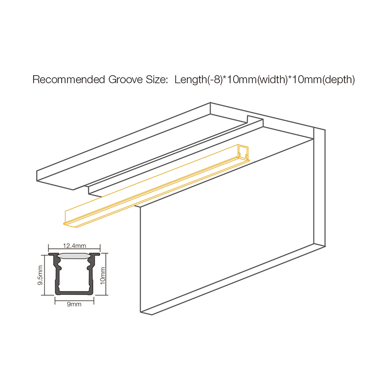 MH01A-Multi-dimensional luminous strip light-installation