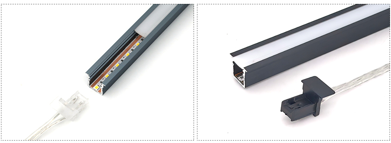 MH01A-Wardrobe Strip Light-Black&Silver finish