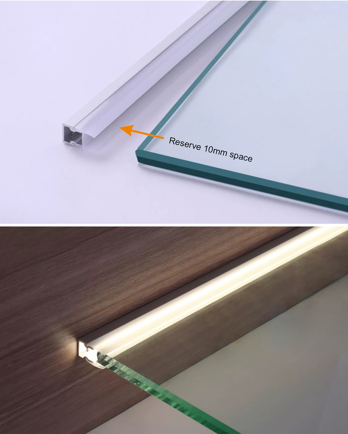 MH03A-Led Display Cabinet Lighting-installation