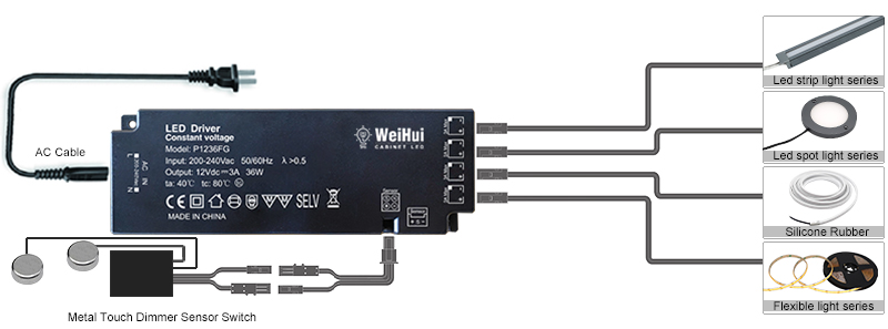 three-touch dimmer switch