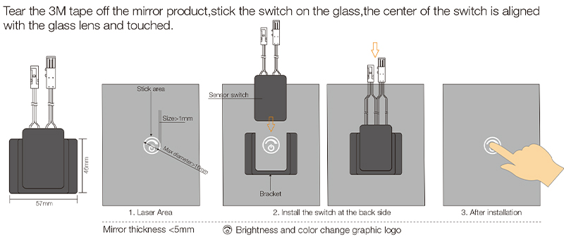 Led Sensor For Mirror
