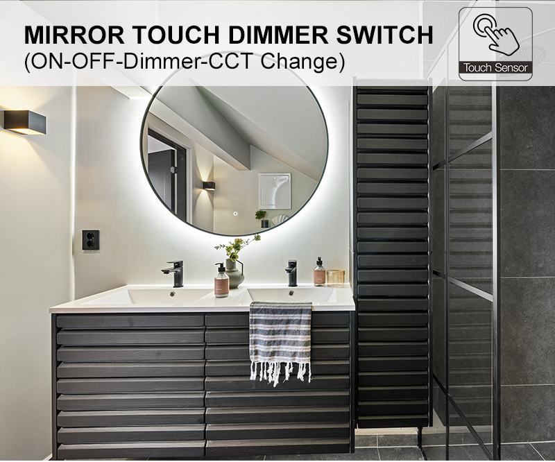 mirror light touch sensor switch