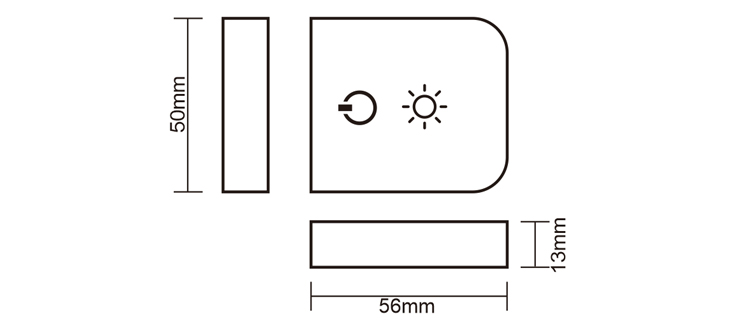 Wireless Light Control Switch With Dimmer & CCT Change For Cabinet01 (7)