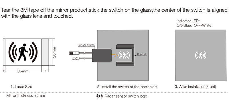 Radar Human Body Inductive Switch