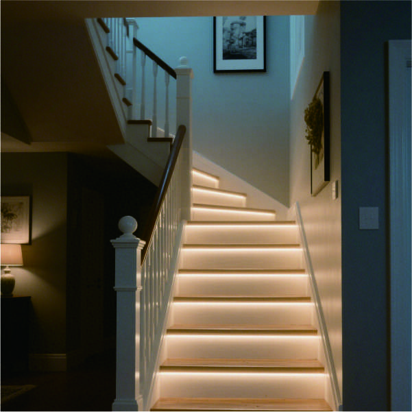 led strip lights for stairs